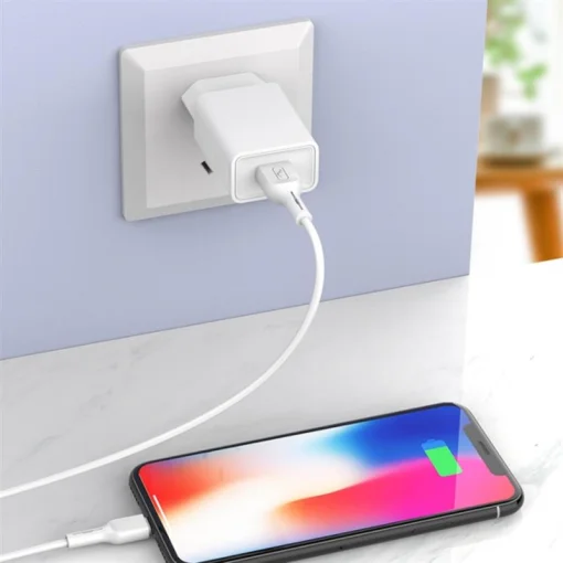 Зарядное устройство для SkyDolphin SC36L (1USB, 2.4A) White (MZP-000116) + кабель Lightning