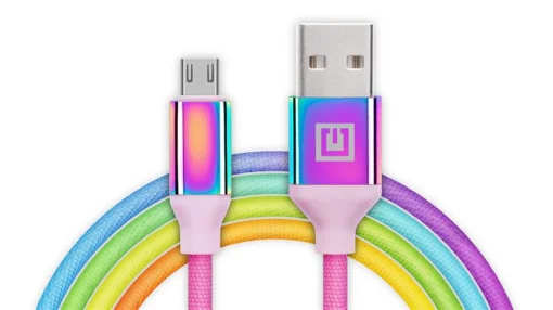 Кабель REAL-EL Premium Rainbow USB-microUSB 1m (EL123500052)