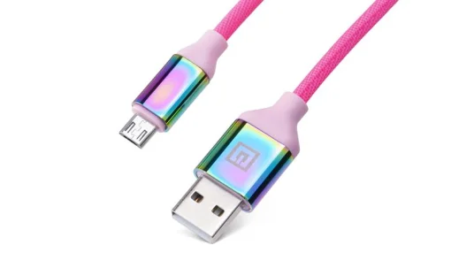 Кабель REAL-EL Premium Rainbow USB-microUSB 1m (EL123500052)