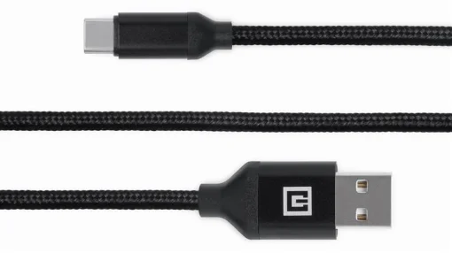 Кабель REAL-EL Premium Fabric USB-USB Type C 2m, Black (EL123500047)