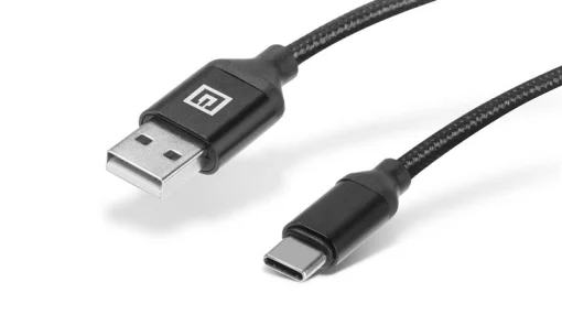 Кабель REAL-EL Premium Fabric USB-USB Type C 2m, Black (EL123500047)