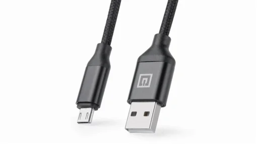 Кабель REAL-EL Premium Fabric USB-microUSB 2m, Black (EL123500048)