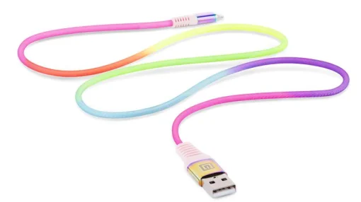 Кабель REAL-EL Rainbow USB-Lightning 1m (EL123500051)