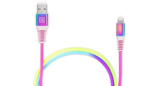 Кабель REAL-EL Rainbow USB-Lightning 1m (EL123500051)