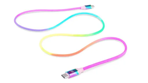 Кабель REAL-EL Premium Rainbow USB Type C-USB Type C 1m (EL123500053)