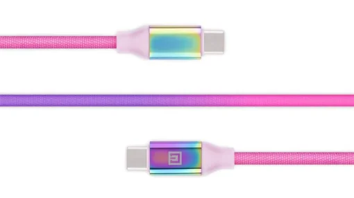 Кабель REAL-EL Premium Rainbow USB Type C-USB Type C 1m (EL123500053)