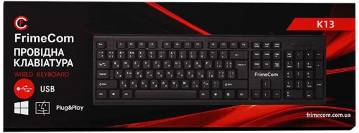 Клавиатура FrimeCom K13 Ukr Black USB