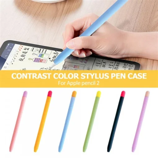 Чехол Goojodoq Matt 2 Color TPU для стилуса Apple Pencil 2 Yellow/Pink (1005002071193896YP)