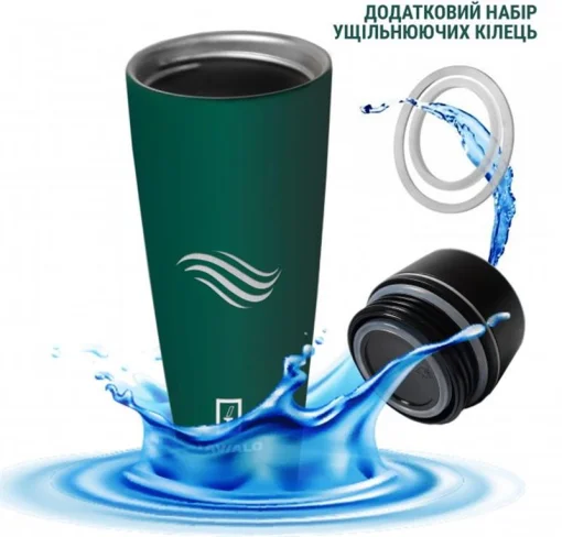 Термобутылка Tavialo 460 мл матовый зеленый + 2 уплотнительных кольца (190460108)