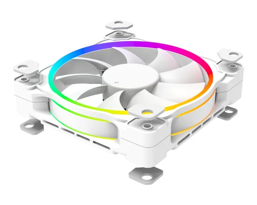 Вентилятор ID-Cooling ZF-12025-ARGB-SNOW, 120x120x25мм, 4-pin PWM, белый