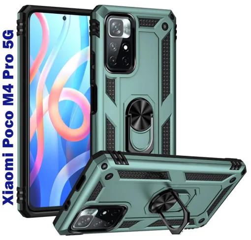Чехол-накладка BeCover Military для Xiaomi Poco M4 Pro 5G Dark Green (707123)