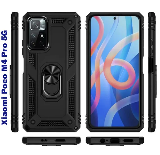 Чехол-накладка BeCover Military для Xiaomi Poco M4 Pro 5G Black (707120)