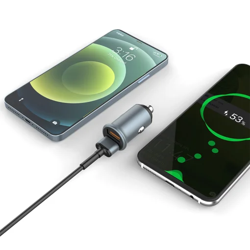 Автомобильное зарядное устройство для ColorWay (2USBx2.4A, 36W) Quick Charge 3.0 Gray (CW-CHA036Q-GR)