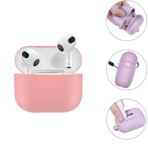 Чехол для наушников BeCover для Apple AirPods (3nd Gen) Grapefruit-Pink (707231)