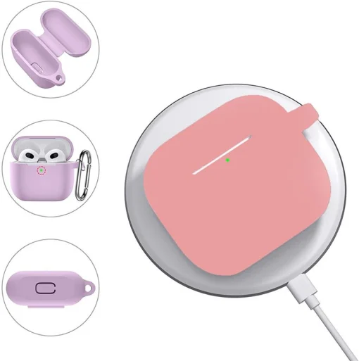 Чехол для наушников BeCover для Apple AirPods (3nd Gen) Grapefruit-Pink (707231)