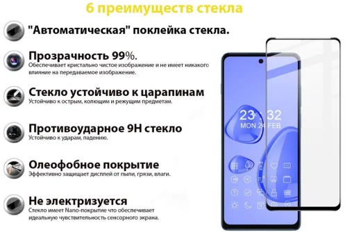 Защитное стекло BeCover для Motorola Moto G200 Black (707242)