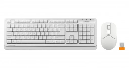 Комплект (клавіатура, мишка) бездротовий A4Tech FG1012 White USB