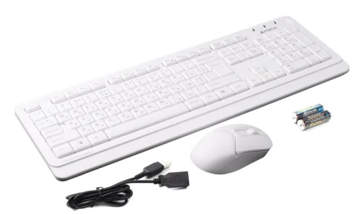Комплект (клавіатура, мишка) бездротовий A4Tech FG1012 White USB