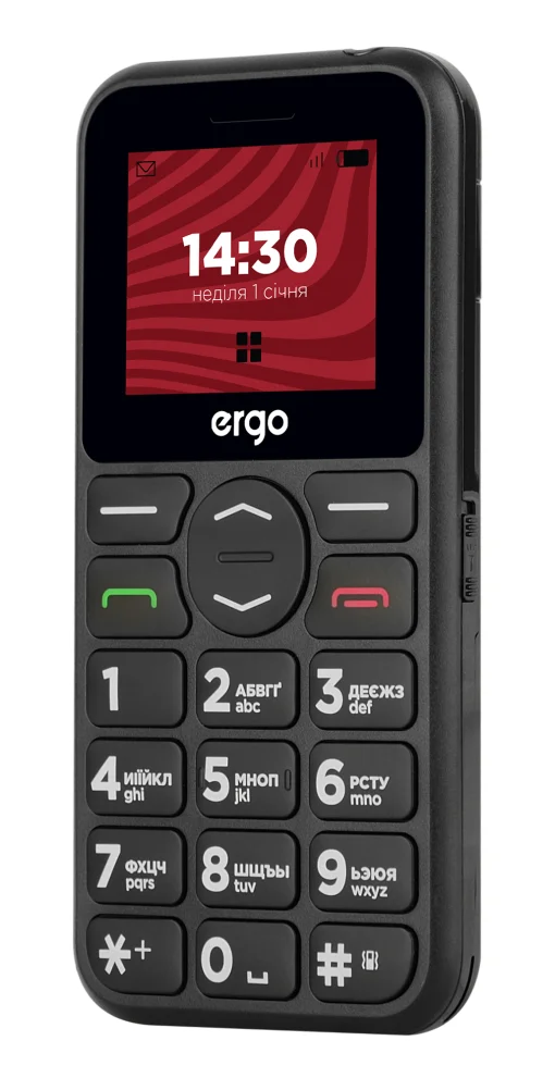 Мобильный телефон Ergo R181 Dual Sim Black