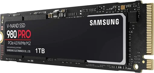 Накопичувач SSD 1ТB Samsung 980 PRO M.2 2280 PCIe 4.0 x4 NVMe V-NAND MLC (MZ-V8P1T0BW)