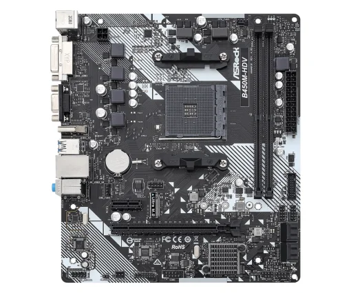 Материнская плата ASRock B450M-HDV R4.0 Socket AM4