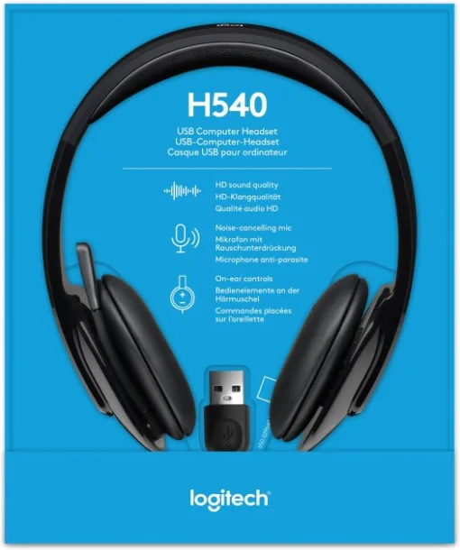 Гарнитура Logitech H540 USB (981-000480)