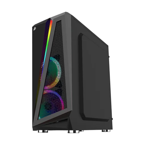 Корпус 1stPlayer R5-3R1 Color LED Black без БП