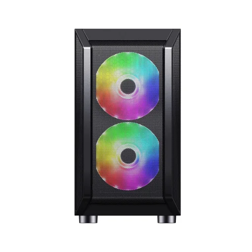 Корпус 1stPlayer D3-3F2-PLUS Black без БП