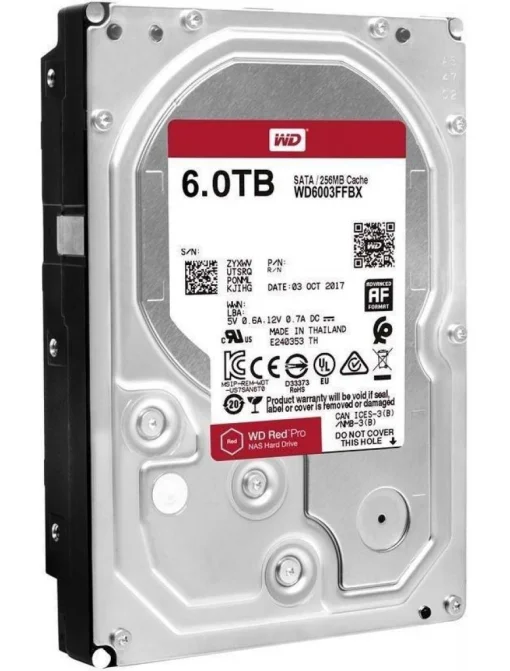 Накопитель HDD SATA 6.0 TB WD Red Pro NAS 7200rpm 256MB (WD6003FFBX)