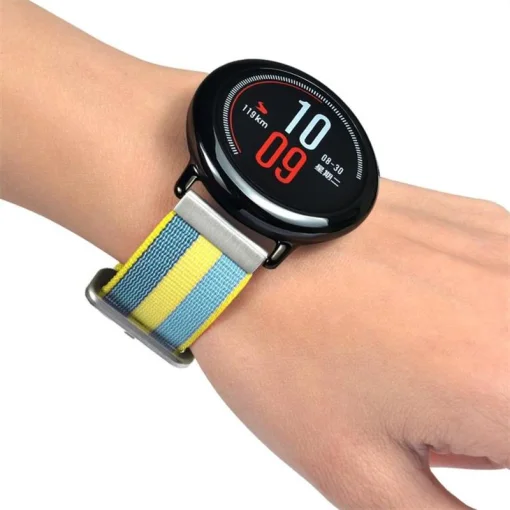 Ремінець MIJOBS Yellow/Blue універсальний 20мм (AMZBPUNTXT-BE)