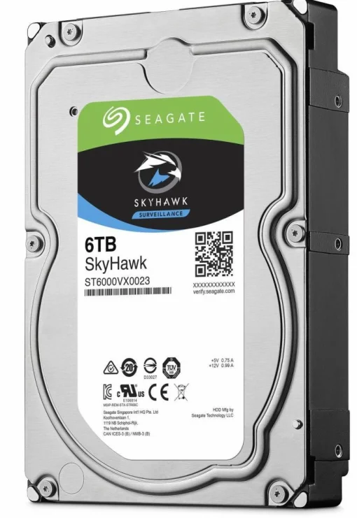 Накопитель HDD SATA 6.0TB Seagate SkyHawk Surveillance 256MB (ST6000VX001)