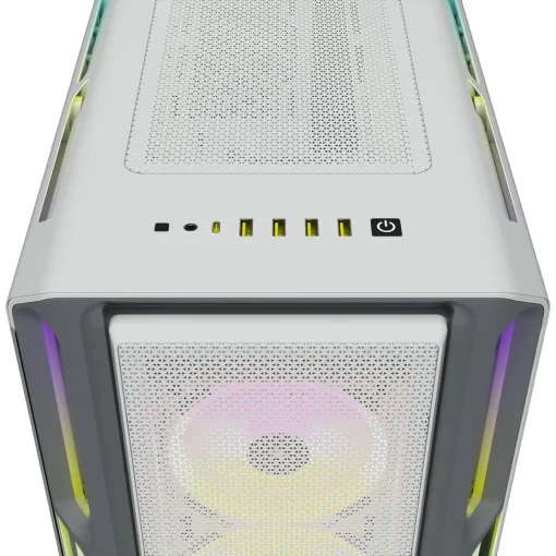 Корпус Corsair iCUE 5000T RGB Tempered Glass White (CC-9011231-WW) без БП