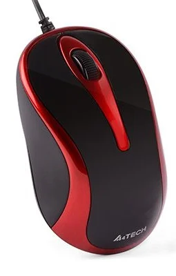 Мышка A4Tech N-350-2 Red/Black USB V-Track