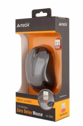 Мышь беспроводная A4Tech G3-280A Grey USB