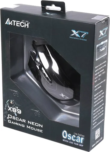 Мышка A4Tech X89 Black USB