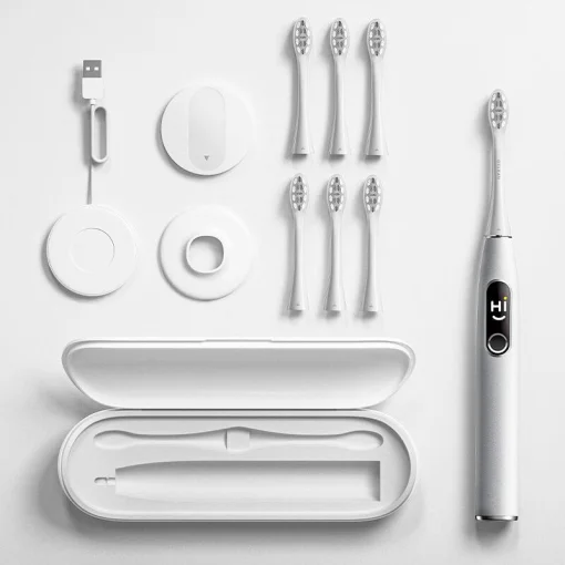 Умная зубная электрощетка Oclean X Pro Elite Set Electric Toothbrush Grey (6970810552089)