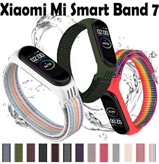 Ремешок BeCover Nylon Style для Xiaomi Mi Smart Band 7 Red (707670)