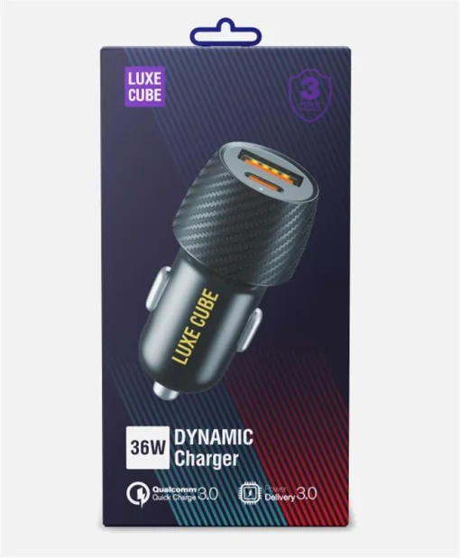 Автомобильное зарядное устройство для Luxe Cube 36W (2USBх3A) Black (4446689880957)