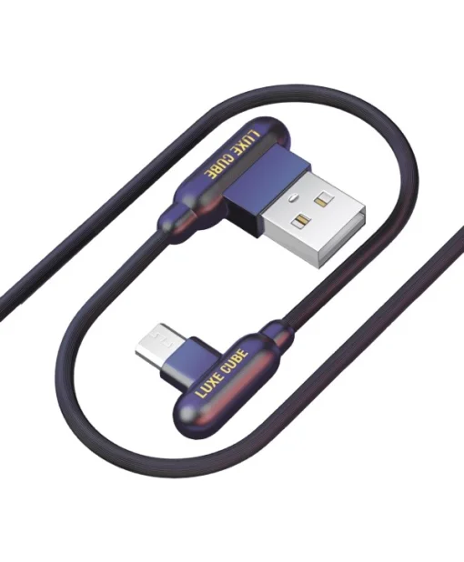 Кабель Luxe Cube Game USB-microUSB, 1м, черный (8886668686143)