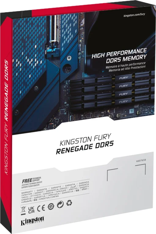 Модуль пам`яті DDR5 2x24GB/6400 Kingston Fury Renegade Silver (KF564C32RSK2-48)