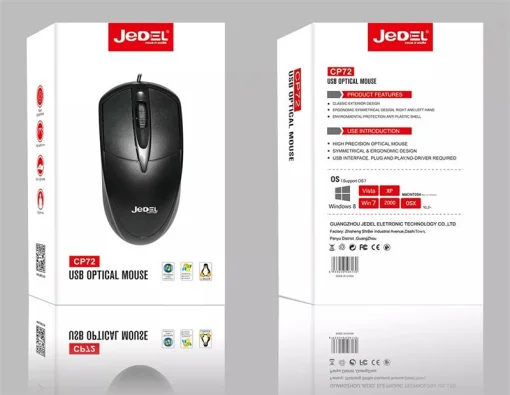 Мышка Jedel CP72 Black USB