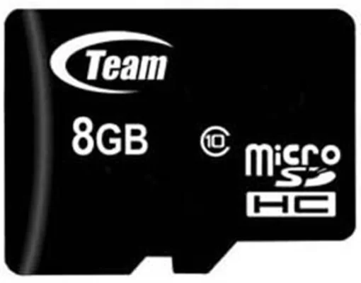 Карта памяти MicroSDHC 8GB Class 10 Team + SD-adapter (TUSDH8GCL1003)-