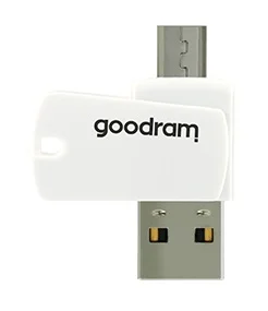 Карта памяти MicroSDHC 16GB UHS-I Class 10 GOODRAM + SD-adapter + OTG Card Reader (M1A4-0160R12)