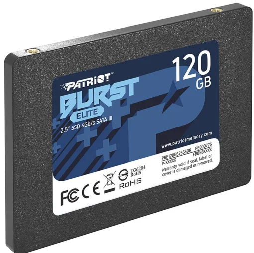 Накопитель SSD 120GB Patriot Burst Elite 2.5" SATAIII TLC (PBE120GS25SSDR)
