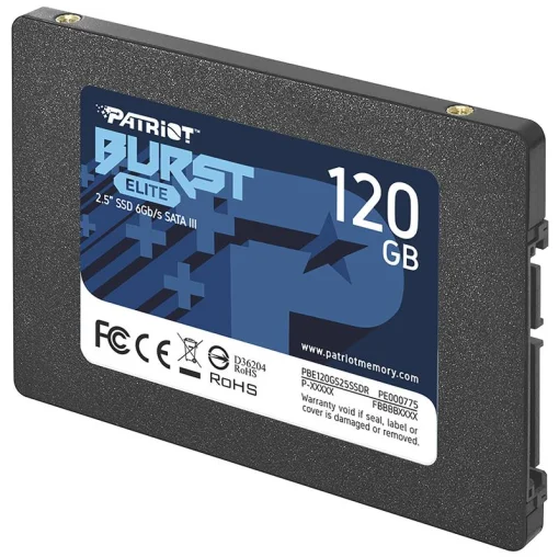 Накопитель SSD 120GB Patriot Burst Elite 2.5" SATAIII TLC (PBE120GS25SSDR)