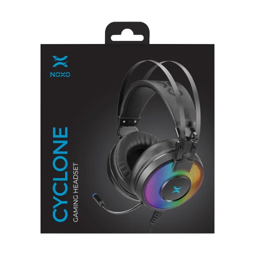 Гарнитура Noxo Cyclone Gaming headset Black (4770070881873)