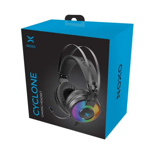 Гарнитура Noxo Cyclone Gaming headset Black (4770070881873)