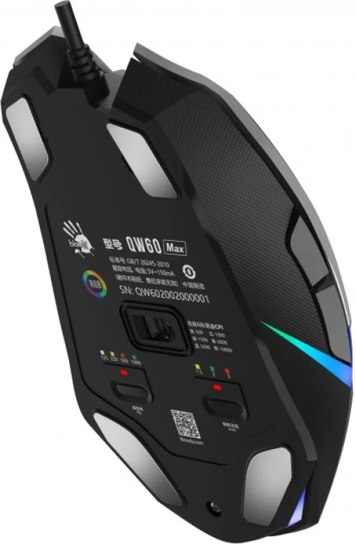 Мышка A4Tech Bloody W60 Max Gun Grey