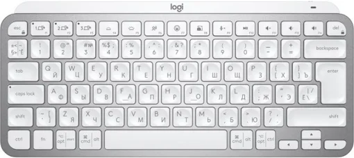 Клавіатура бездротова Logitech MX Keys Mini Wireless Illuminated UA Pale Gray (920-010499)
