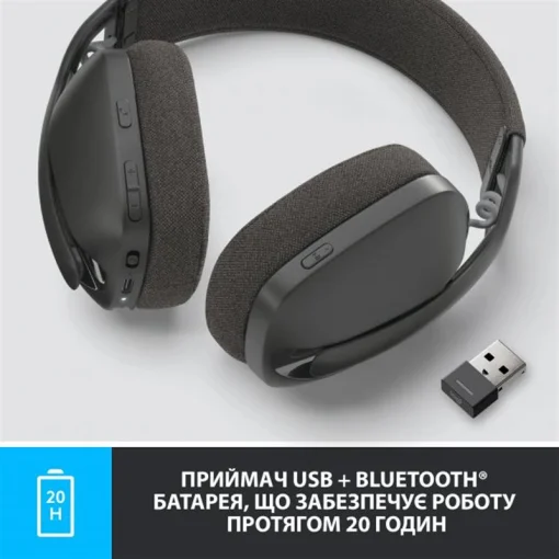 Bluetooth-гарнитура Logitech Zone Vibe 125 Wireless Headphones Graphite (981-001126)